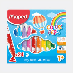 Maped  Color’Peps Jumbo Felt Tip Pens (Pack Of 24)