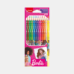 Maped Barbie Colour Pencils (12 Colours)