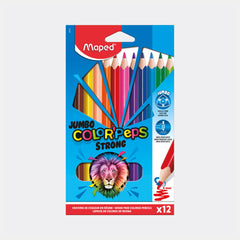 Maped Jumbo Color’Peps Strong Colour Pencils (Pack Of 12)