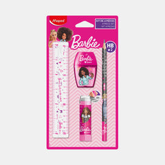 Maped Barbie Stationery Set (4 Pieces)