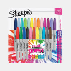 Sharpie Permanent Markers Fine Point- Color Burst (Pack Of 24)