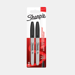 Sharpie Permanent Markers- Fine Point (Black Ink- Pack Of 2)