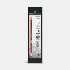 Faber‑Castell Dessin Hb Graphite Pencils With Eraser Tip (Box Of 12)