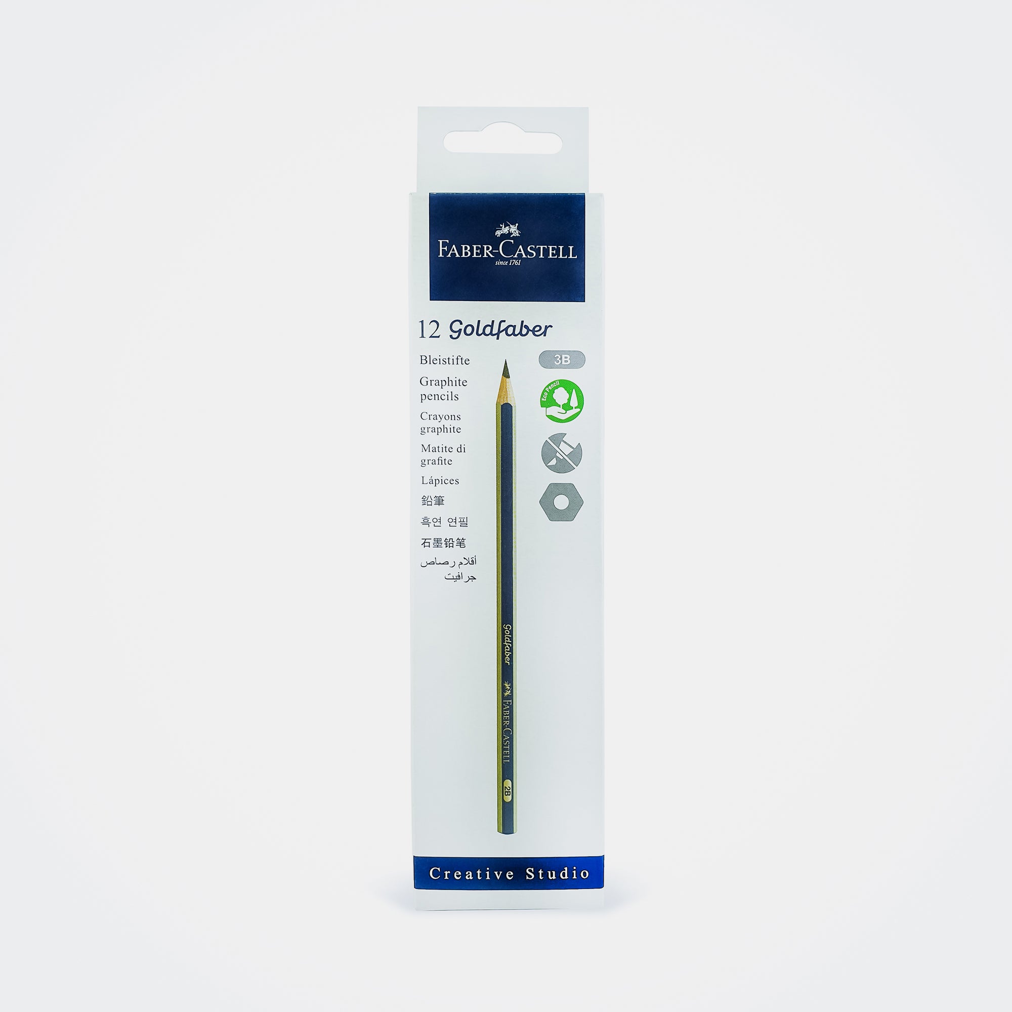 Faber‑Castell Goldfaber Graphite Pencils, 3B (Box Of 12) – BORDERS