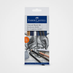 Faber‑Castell Pitt Charcoal Sketch Set, Set Of 7