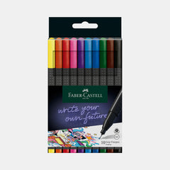 Faber‑Castell Grip Fine Pens, 0.4Mm (Set Of 10 Colours)