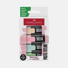 Faber‑Castell Mini Highlighters- Pastel Colours (Set Of 4)