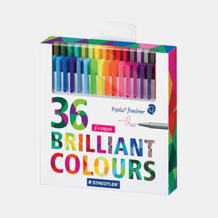 Staedtler Triplus Fineliner Brilliant Colours Pens(Pack Of 36)