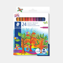 Staedtler Fiber Tip Pen Cardboard Set (Pack Of 24)