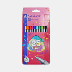 Staedtler Triplus Fineliner Pens Celebration Set (Pack Of 10)