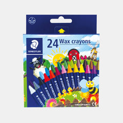 Staedtler Noris Club Wax Crayons- Assorted Colours (Pack Of 24)