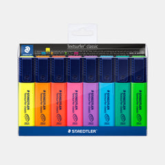 Staedtler Textsurfer Classic Highlighters- Assorted Colours (Pack Of 8)