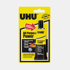 Uhu All Purpose Power Adhesive- Transparent (33Ml Tube)