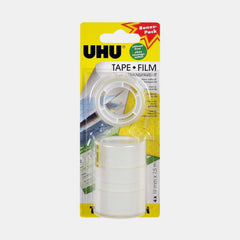 Uhu Transparent Tape Set -Pack Of 4 (19Mm × 7.5M)
