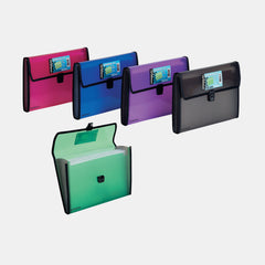 Foldermate Expanding File, Pg Series- 12 Pockets(Assorted Colours, Single Pack)