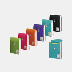 Foldermate Top‑Load Attache File With Clip (Assorted Colours, Single Pack)