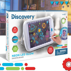 Discovery Kids Stem Neon Led Glow Drawing Board