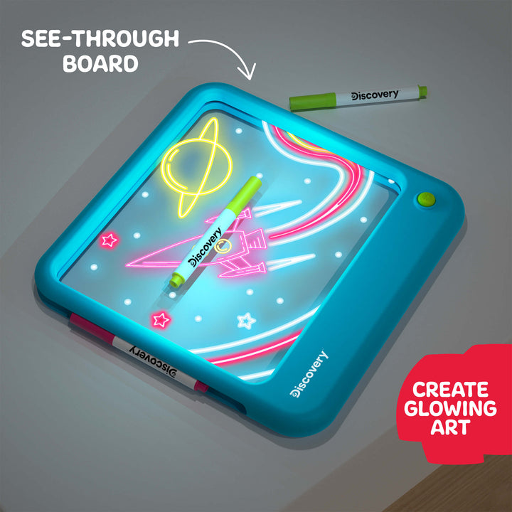 Discovery Neon Glow Tablet Light-Up Art Board – BORDERS