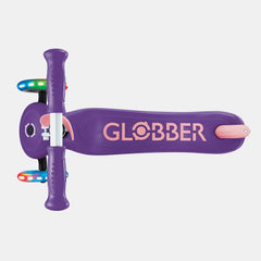 Globber Primo Plus Lights Scooter – Purple/Pastel Pink