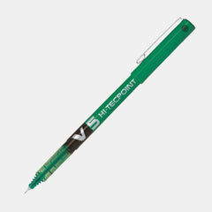 Pilot Hi‑Tecpoint V5 Rollerball Pen- Green (Single Pen)