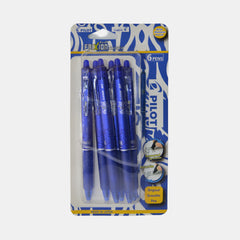 Pilot Frixion Clicker Erasable Gel Pen, 0.7 Mm- (Pack Of 6)