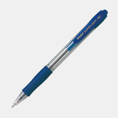 Pilot Super Grip Ballpoint Pen, Fine Tip- Blue (Single Pen)