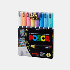 Uni Posca Pc‑1Mr Paint Markers-Soft Colors (Pack Of 8)