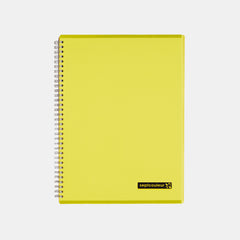 Maruman Septcouleur A4 Notebook - Yellow (80 Sheets)