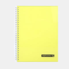 Maruman Septcouleur B5 Twin Ring Notebook - Yellow (80 Sheets)