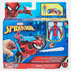 Marvel Spider-Man Web Blast Cycle – 4-Inch Vehicle Figure