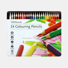 Whsmith 24 Colouring Pencils Tin Pack