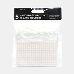 Whsmith Hanging Exhibition Id Card Holders (Pack Of 5)