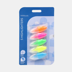 Whsmith Mini Highlighters- Chisel Tipped (Pack Of 5)