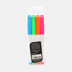Whsmith Slim Whiteboard Markers (Pack Of 4, Assorted Colours)