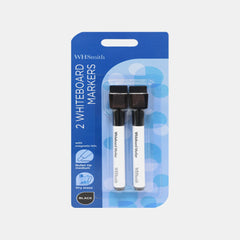 Whsmith Slim Magnetic Whiteboard Markers (Pack Of 2)