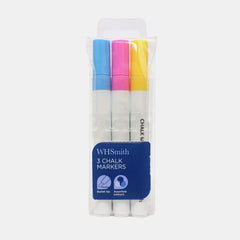 Whsmith Pastel Chalk Markers Bullet Tip (Set Of 3)