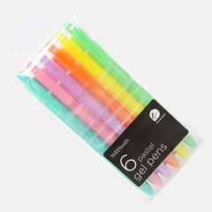 Whsmith Pastel Colour Gel Pens (Pack Of 6)