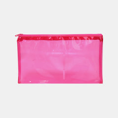 Whsmith Clear Colour Flat Pencil Case