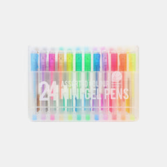 Whsmith 24 Mini Gel Pens (Rollerball -Medium)