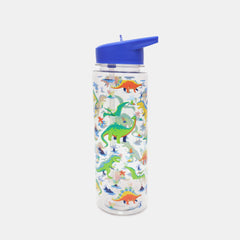 Whsmith Dinosaur Water Bottle With Flip-Up Straw 750Ml