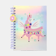 Whsmith Llamacorn A5 Wiro Notebook