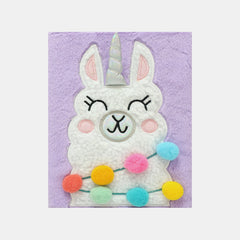 Whsmith A5 Ruled Plush Llamacorn Notebook