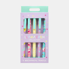 Whsmith Llamacorn Mechanical Pencils Set (Pack Of 5)