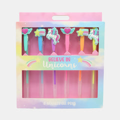 Whsmith Believe In Unicorns Gel Pens Set (Pack Of 6)