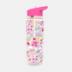 Whsmith Little Catcakes Water Bottle With Flip-Up Straw 750Ml