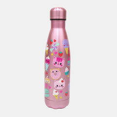Whsmith Little Catcakes Stainless Steel Water Bottle 500Ml