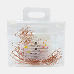 Whsmith Moderno Rose Gold Paperclips â€“ 50 Pieces