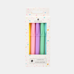 Whsmith Moderno Slim Pastel Highlighters (Set Of 5)