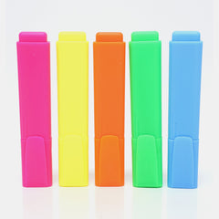 Whsmith Moderno Chunky Neon Highlighters- Chisel Tipped (Set Of 5)