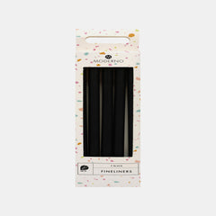 Whsmith Moderno Fineliner Pens Black Ink (Pack Of 5)